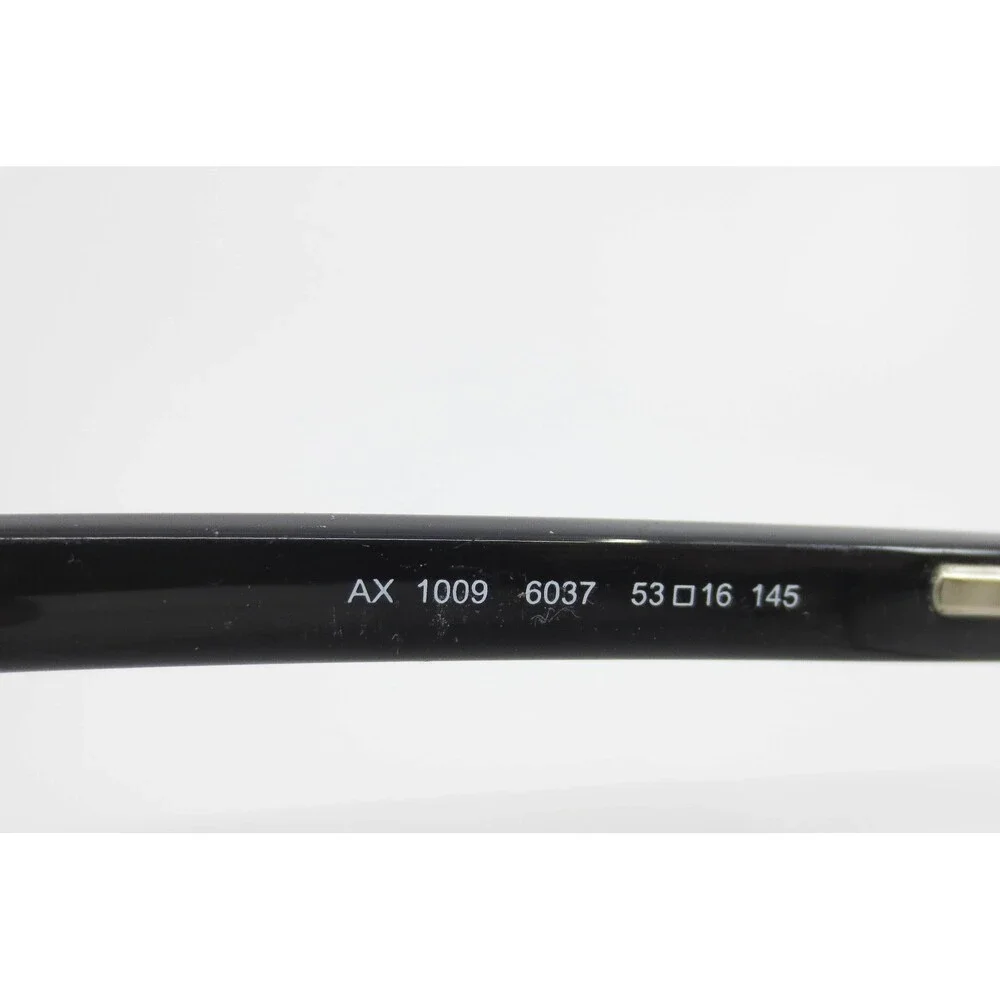 Armani Exchange AX 1009 6037 Matte Gunmetal Black Rectangular Eyeglass Frames